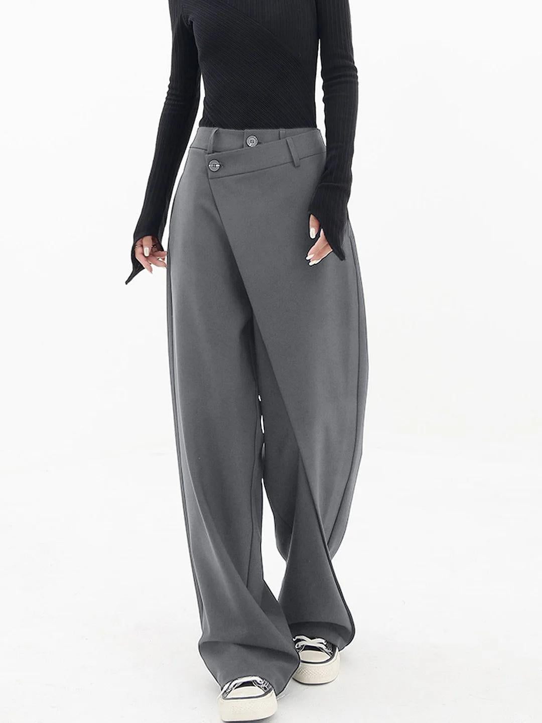 Yuli | Flattering Asymmetrical Waist Women's Pants