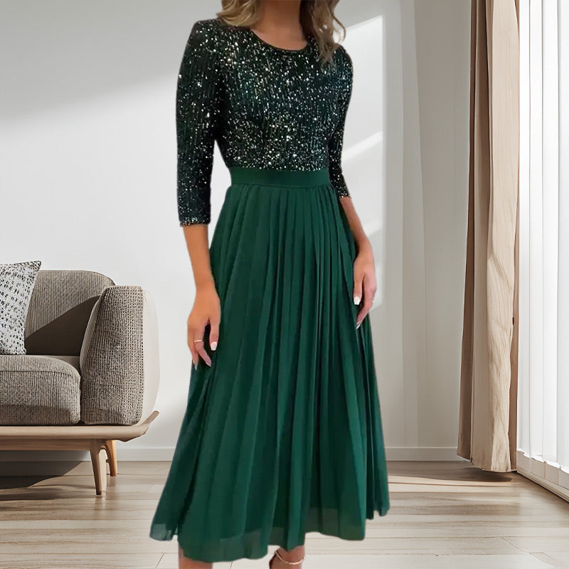 Women's Midi Tulle Dress with Sequins